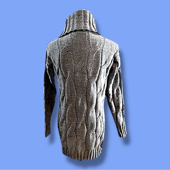 STITCH DROP Gray Turtleneck Tunic Sweater NEW WITHOUT TAGS SZ S - Picture 5 of 8